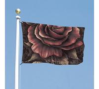 Bandiera 61 x 88,9 cm bandiere da cortile gotiche bandiere da giardino con rose bandiere di benvenuto per esterni banner con occhielli in ottone bandiera casa primavera estate grande bandiera esterna