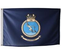 Bandiera 750 Naval Air Squadron Royal Navy con occhielli - MOD LICENSED