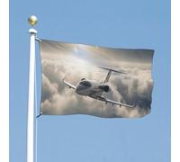 Bandiera 89 x 149,9 cm bandiere da cortile a doppia faccia che volano in alto sopra le nuvole Bandiera da giardino Bandiere di benvenuto per esterni Festività Banner con occhielli in ottone Bandiera