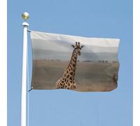 Bandiera 89 x 150 cm bandiere da cortile a doppia faccia bandiera da giardino giraffa bandiere di benvenuto per esterni festivo banner con occhielli in ottone bandiera casa primavera estate grande