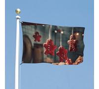 Bandiera 89 x 150 cm bandiere da cortile rosse natalizie da giardino bandiere di benvenuto per esterni festivo banner con occhielli in ottone bandiera casa primavera estate grande bandiera esterna per