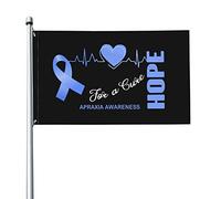 Bandiera 9,1 x 1,5 m Hope for a Cure Bandiere di sensibilizzazione all'aprassia Banner dai colori vivaci con occhielli in ottone per decorazioni per interni ed esterni