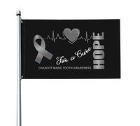 Bandiera 9,1 x 1,5 m Hope for a Cure Charcot Marie Tooth Awareness Flags Banner dai colori vivaci con occhielli in ottone per decorazioni per interni ed esterni