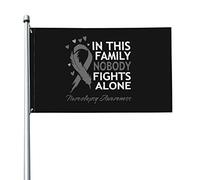 Bandiera 9,1 x 1,5 m In questa famiglia Nessuno combatte da solo Bandiere per la consapevolezza della narcolessia Striscione dai colori vivaci con occhielli in ottone per decorazioni per interni ed e