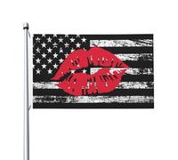 Bandiera 90X150cm, Big Red Hot Lips con Occhielli Bandiere Doppia Cucitura Flag per Interno Esterno Celebrazione