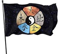 Bandiera 90x150cm, Chinese Kung Fu Martial Arts Tai Chi Bandiera Militare 2 Occhielli Metallici Striscione All'Aperto, Per Feste Estive, Giardino, Feste Strada