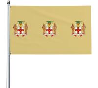 Bandiera 90X150cm, Coat of Arms of Jamaica Doppia Cucitura Bandiere Decorative Bandierine per Conferenza Giardino Bar