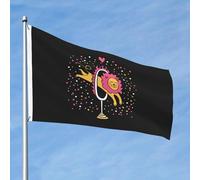 Bandiera 90X150cm, Cute Lion Jumping Through Fire Rings con Occhielli Bandiere Resistente alle Intemperie Flag per All'aperto Interno Bar