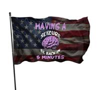 Bandiera 90X150Cm Epilepsy Awareness Having A Seizure Be Back In 5 Minutes Durevole Ristoranti Bandiere Pirata Doppia Cucitura Bandierine Per Decorazione,Celebrazione