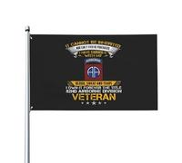 Bandiera 90X150cm, Forever The Title 82nd Division Veteran Doppia Cucitura Bandiere con Occhielli Flag per Celebrazione All'aperto Interno