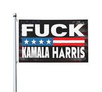 Bandiera 90X150cm, Fuck Harris Anti Kamala Harris Decorative Bandiere da giardino Resistente alle Intemperie Bandierine per Balcone Parata Conferenza