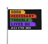 Bandiera 90X150cm, Good Necessary Trouble Lives On Decorative Bandiere Resistente allo Scolorimento Bandierine per Ristoranti Conferenza Giardino