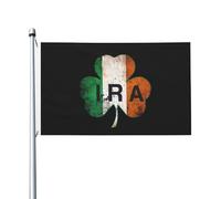 Bandiera 90X150cm, Ira Irish Rinforzo Bandiere da Balcone Resistente allo Scolorimento Flag per Interno All'aperto Giardino
