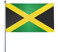 Bandiera 90X150cm, Jamaica con Occhielli Bandiere da giardino Resistente allo Scolorimento Flag per Conferenza Interno Ristoranti