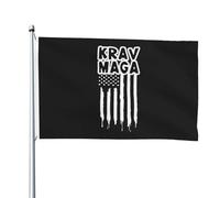 Bandiera 90X150cm, Krav MAGA American Flag Resistente allo Scolorimento Bandiere Doppia Cucitura Bandierine per Ristoranti Interno Esterno