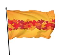 Bandiera 90x150cm, Maple Leaves Abstract Autumn Nature Color Happy Thanksgiving Day Bandiera Militare Decorazione Striscione All'Aperto, Per Balcone, Feste Estive, Feste Strada