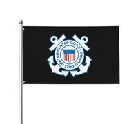 Bandiera 90X150cm, Mark of the United States Coast Guard Durevole Bandiere da Balcone Resistente alle Intemperie Striscioni di Bunting per Giardino Bar Conferenza