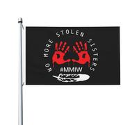 Bandiera 90X150cm, No More Stolen Sisters MMIW Missing Murdered Indigenous Durevole Bandiere con Occhielli Striscioni di Bunting per Bar Interno Conferenza