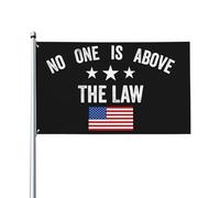 Bandiera 90X150cm, No One Is Above The Law Poliestere Bandiere da giardino con Occhielli Flag per All'aperto Parata Interno