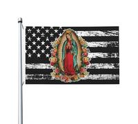 Bandiera 90X150cm, Our Lady of Guadalupe Virgin Mary Classica Bandiere Durevole Striscioni di Bunting per Bar Giardino Esterno
