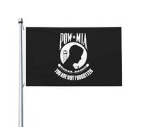 Bandiera 90X150cm, Pow Mia Rinforzo Bandiere Resistente alle Intemperie Bandierine della Decorazione per All'aperto Conferenza Celebrazione