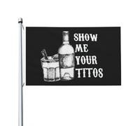 Bandiera 90X150cm, show me your titos Doppia Cucitura Bandiere da giardino con Occhielli Bandierine per Ristoranti Parata Celebrazione