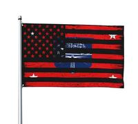 Bandiera 90X150cm, US And of the United States Department of Commerce Doppia Cucitura Bandiere da giardino con Occhielli Flag per Ristoranti Celebrazione Balcone