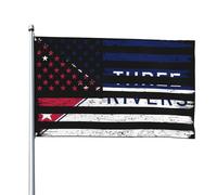 Bandiera 90X150cm, US And Of Three Rivers, Michigan Classica Bandiere Personalizzata Striscioni di Bunting per Decorazione Parata Interno