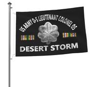 Bandiera 90X150cm, Us Army O-5 Lieutenant Colonel O5 Desert Storm Rinforzo Bandiere Classica Flag per Bar Interno Esterno