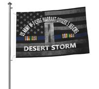 Bandiera 90X150cm, Us Army W-5 Chief Warrant Officer 5 W5 Cw5 Desert Storm Doppia Cucitura Bandiere Resistente allo Scolorimento Bandierine della Decorazione per Interno Decorazione Conferenza
