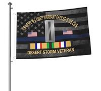 Bandiera 90X150cm, Us Army W-5 Chief Warrant Officer 5 W5 Cw5 Desert Storm Veteran Colori Vivaci Bandiere da giardino Personalizzata Flag per Celebrazione Interno Conferenza