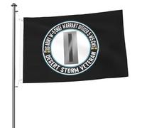 Bandiera 90X150cm, Us Army W-5 Chief Warrant Officer 5 W5 Cw5 Desert Storm Veteran Rinforzo Bandiere Resistente alle Intemperie Bandierine per Esterno Decorazione Ristoranti