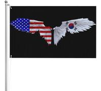 Bandiera 90X150cm, wing America South Korea South Korean Resistente alle Intemperie Bandiere da Balcone Poliestere Flag per Conferenza Giardino Bar