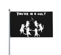 Bandiera 90X150cm, You'Re In A Cult Poliestere Bandiere da Balcone Doppia Cucitura Striscioni di Bunting per Balcone Interno Esterno