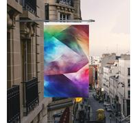 Bandiera a colori complessi, 9 x 1,5 m, bandiere da giardino per esterni, resistenti, con occhielli, bandiere decorative da cortile, grande striscione per feste interne esterne e decorazioni per la