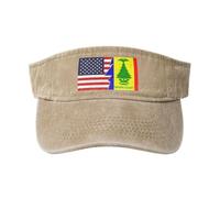 Bandiera a contea di Ontario, New York e America Cappello con Visiera Parasole per Uomo e Donna Cappellino da Baseball Vuoto Cappellino da Golf