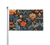 Bandiera a doppia faccia stampata floreale (91,4 x 152,4 cm), grande bandiera da giardino, bandiera decorativa per esterni festivi