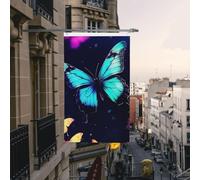 Bandiera a farfalla 3 x 1,5 m bandiere da giardino per esterni bandiere durevoli per la casa con occhielli bandiere decorative da cortile grande banner per feste esterne interne decorazioni per la