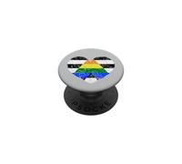 Bandiera a forma di cuore alleato dritto PopSockets PopGrip Adesivo