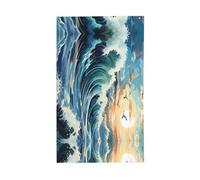 Bandiera a forma di gabbiano con barca a vela. Bandiera decorativa per esterni, 9 x 1,5 m, striscione verticale in poliestere. Adatto per l'uso come decorazione esterna