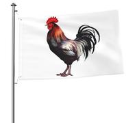 Bandiera a forma di gallo, 6 x 90 cm, stampa su entrambi i lati, bandiere da giardino, bandiera da cortile per esterni, bandiere per vacanze, banner regalo con occhielli, sfondo fotografico, per