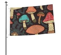 Bandiera a fungo, 0,6 x 90 cm, stampa su entrambi i lati, bandiere da giardino, bandiera da cortile per esterni, bandiere per vacanze, banner regalo con occhielli sfondo fotografico per interni ed