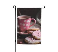 Bandiera A Glass of Hot Milk Poliestere Bandiere da giardino Classica Flag per Conferenza Interno 30x45cm