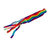 Bandiera a Manica a Vento Arcobaleno per Giardino e Cortile | Satinato, Facile da Appendere, Resistenza allo Sbiadimento E’umidità, per Cancello e Spazio Esterno