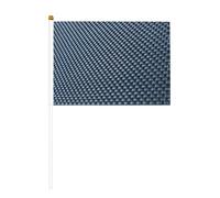 Bandiera a manovella a doppia faccia a tema astratto fresco 14 x 20,8 cm, utilizzata per la decorazione di feste di festa, concorsi