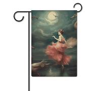 Bandiera "A Night of Miracles And Magic", 30,5 x 45,7 cm, in poliestere, double face, per giardino, benvenuto, cortile, cortile, veranda, prato