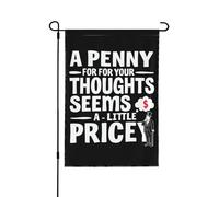 Bandiera A Penny For Your Thoughts Militare Tessuto Da Esterno Striscione All'Aperto, Per Feste Estive, Balcone, Eventi, 30x45cm