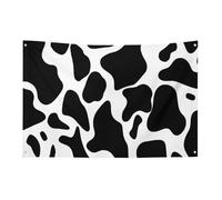 Bandiera a pois con mucca, 9 x 1,5 m, non sbiadisce, bandiera di benvenuto, giardino, cortile, casa, bandiera, decorazione per la casa