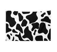 Bandiera a pois con mucca, 9 x 1,5 m, non sbiadisce, bandiera di benvenuto, giardino, cortile, casa, bandiera, decorazione per la casa