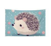 Bandiera a pois con riccio da 0,9 x 1,5 m senza sbiadimento bandiera di benvenuto da giardino cortile bandiere decorative da giardino cartello per interni ed esterni banner festa decorazione per la